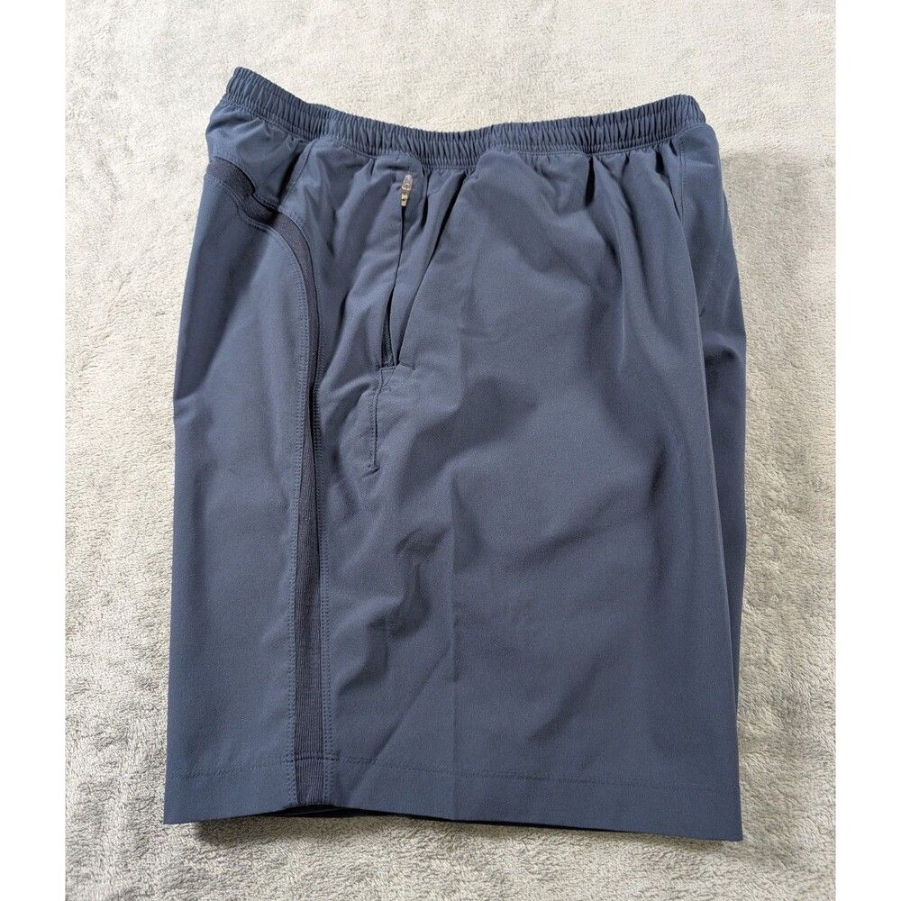 IBKUL Mens M Blue Performance Shorts 8" Quick Dry Stretch Golf Athletic - Picture 4 of 10